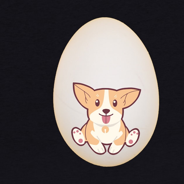 Funny Dog In The Egg by Happysphinx